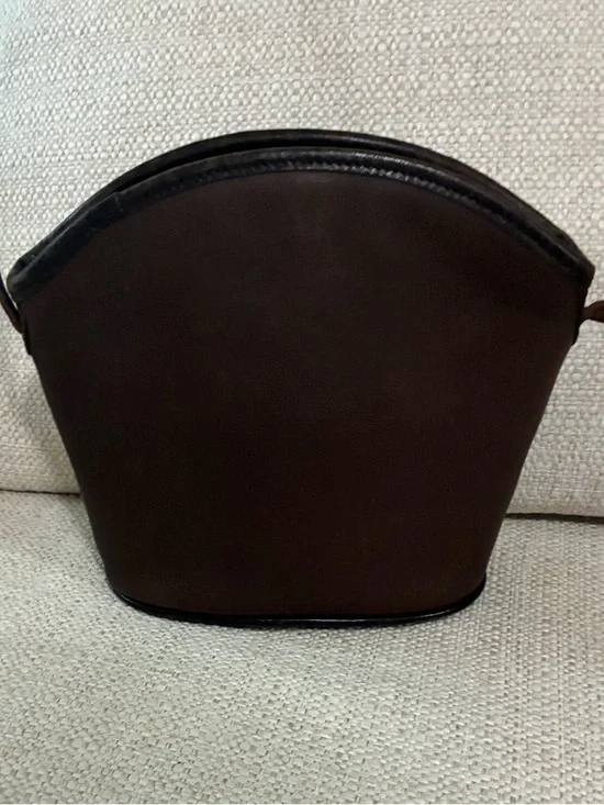 Brighton EUC Vintage Black & Brown woven/Leather Crossbody Bag - Picture 5 of 13